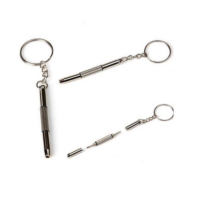 Emergency Gantungan Kunci screw driver keychain Obeng Plus Minus Mini / Screwdriver Keychain EDC 3in1 Peralatan Survival outdoor Gantung Key Sangat Mudah Di Bawa Kemana mana Sebagai Reparasi Jam Tangan Atau Kacamata Kecil Imut Mini Murah Grosir Prakarya