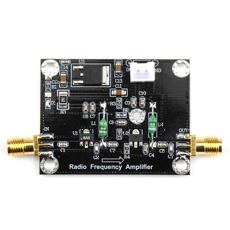 Btsg LNA Broadband Module Receiver RF Wideband Amplifier LNA Kebisingan Rendah Amp Untuk Receiver Remote Control TV FM Gelombang Pendek