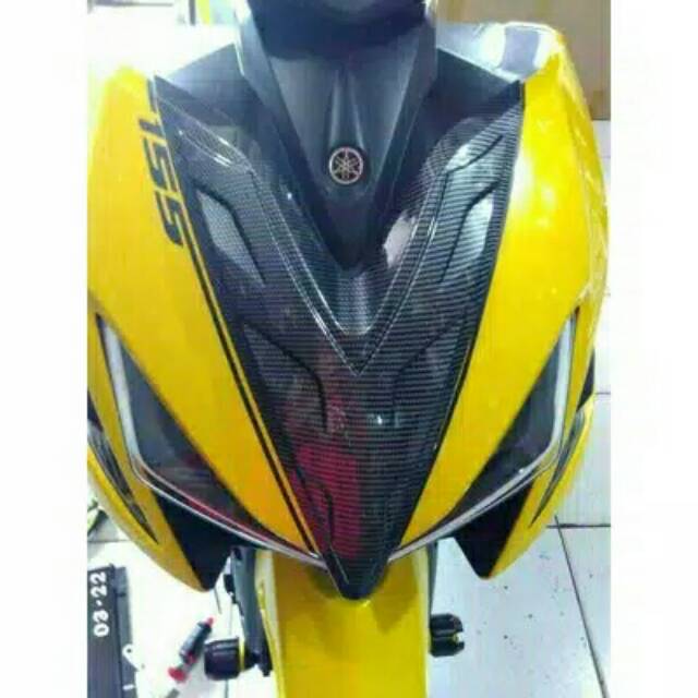 Cover carbon Dada Depan Aerox155 Carbon Cover Body Depan Aerox Carbon Cover Dasi Depan Aerox Carbon