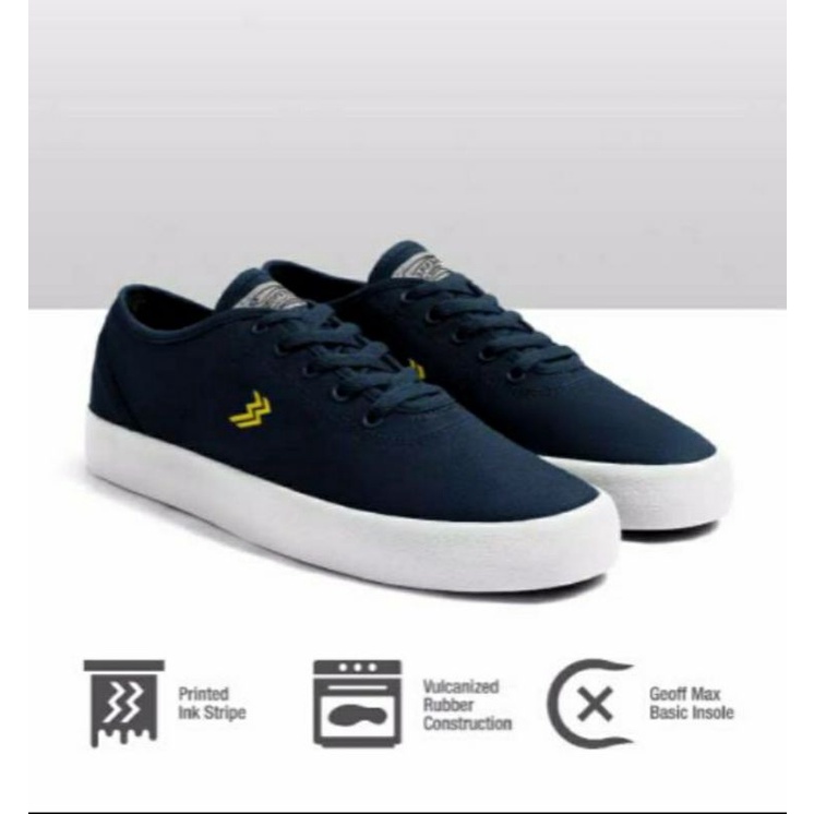 sepatu Geoff Max - Ethan Navy White |sepatu pria