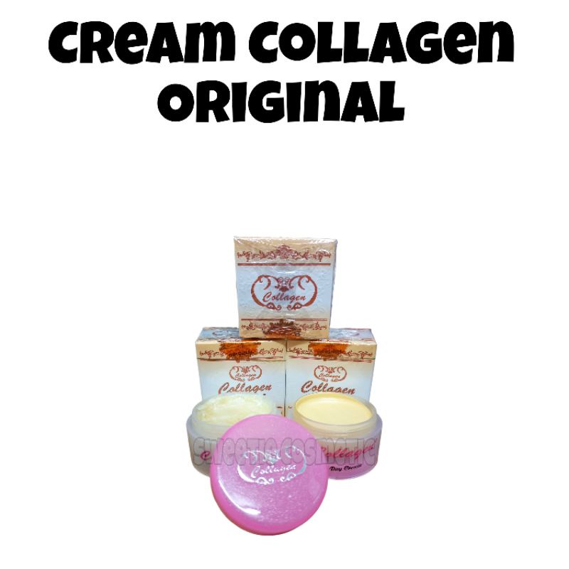 Cream Collagen Susun Original Siang Dan Malam / Cream Colagen Segel / Cream Colagen Import