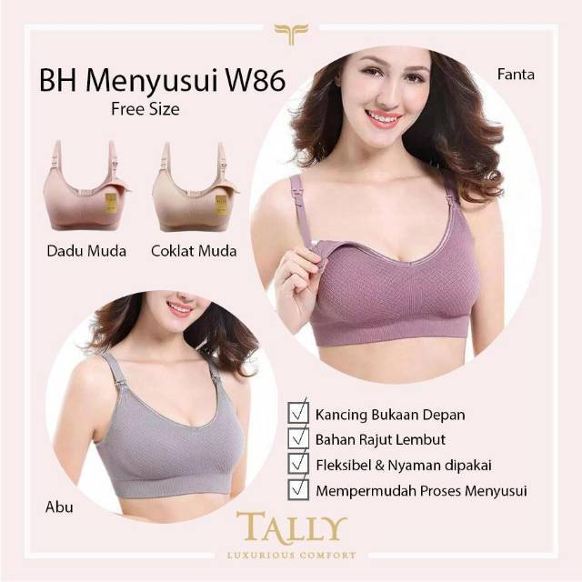 Nursing bra Bh menyusui tally w86 rajut