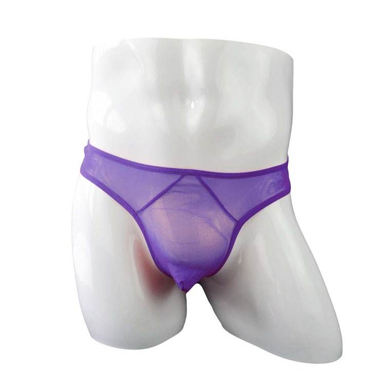 G String Pria Sexy Celana Calam Tipis low Waist G String Transparan Thongs y036