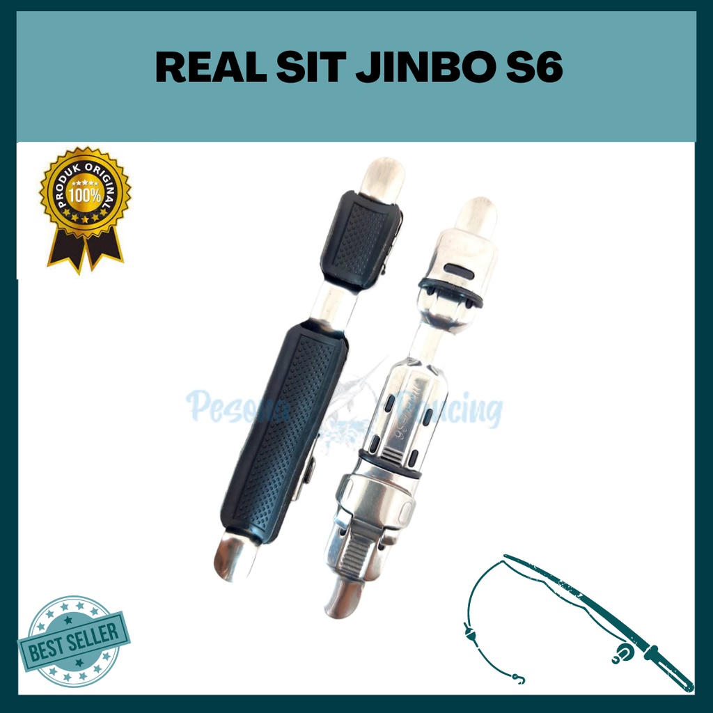 REEL SEAT  JINBO  TIPE S6 BAHAN STAINLESS SUPER