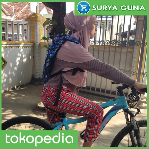 AM jual tas punggung sepeda loreng biru tas punggung buat sepeda