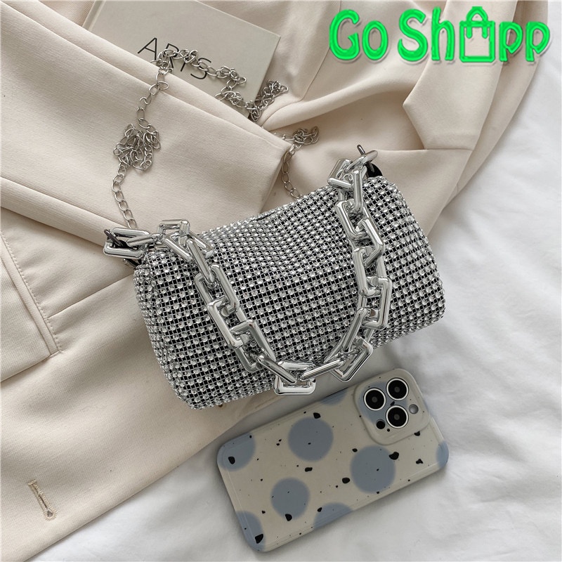 Tas Selempang Wanita Mini Bling Bling Import - Tas Bahu Slempang Wanita Fashion Korea - Tas Pesta Wanita Terbaru Import Kekinian - Tas Korean Style [TB06]