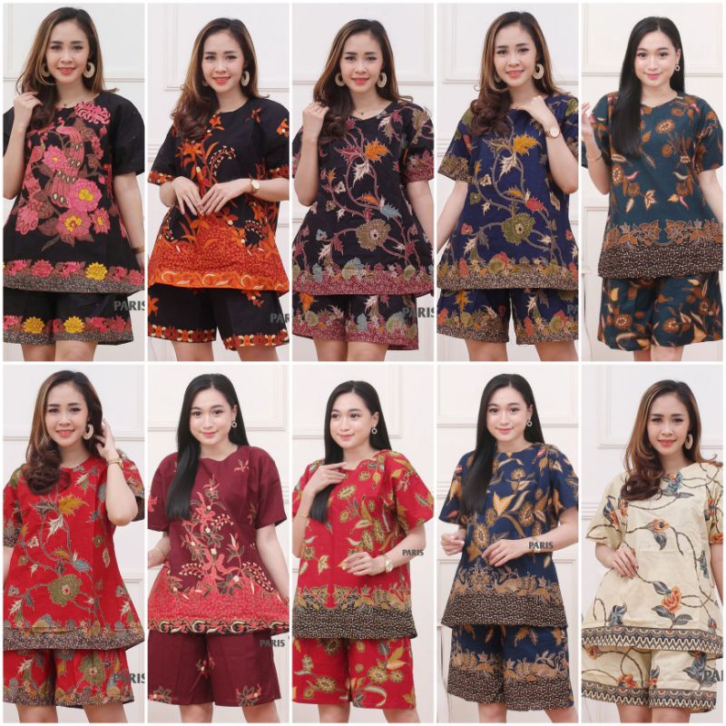 Setelan Batik Baju Tidur UJ / Baju Tidur Piyama Batik Dewasa Unggul Jaya