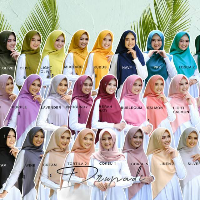 Khimar segitiga instan Drupadi by Puan Ind Shopee Indonesia