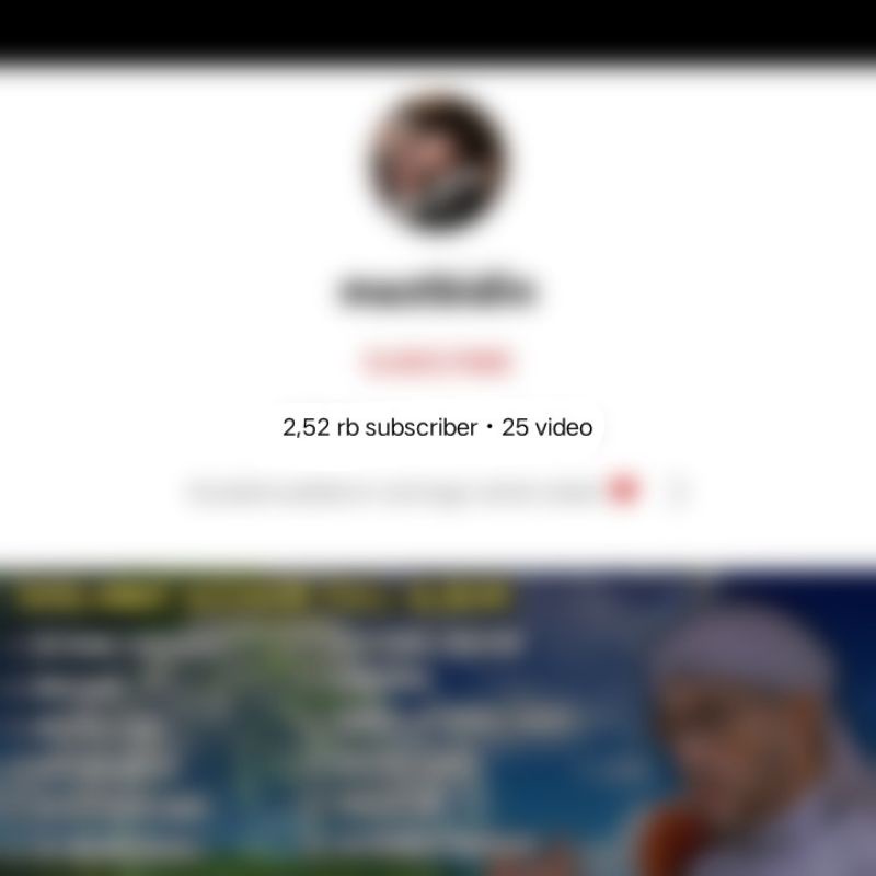 AKUN YOUTUBE 2.500 Subscriber (Islam) Akun Tahun 2021