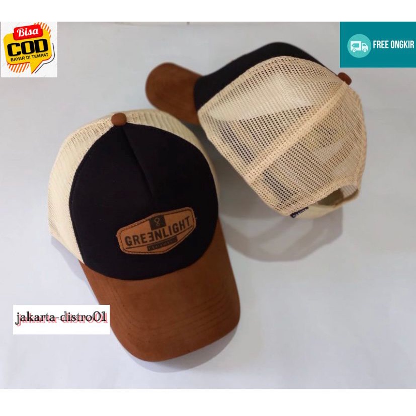 BISA COD!!!TOPI TRUCKER GREENLIGHT PRIA WANITA TERBARU