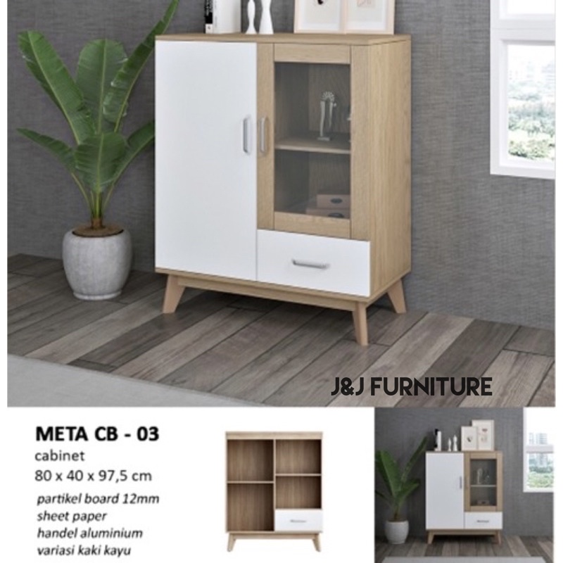 buffet kecil cabinet minimalis laci