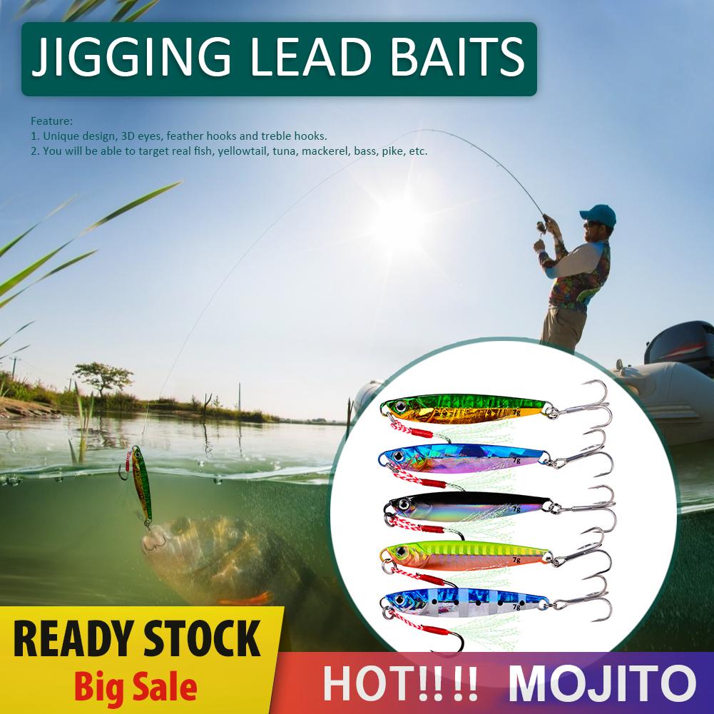 5pcs Umpan Pancing Ikan Imitasi Luminous