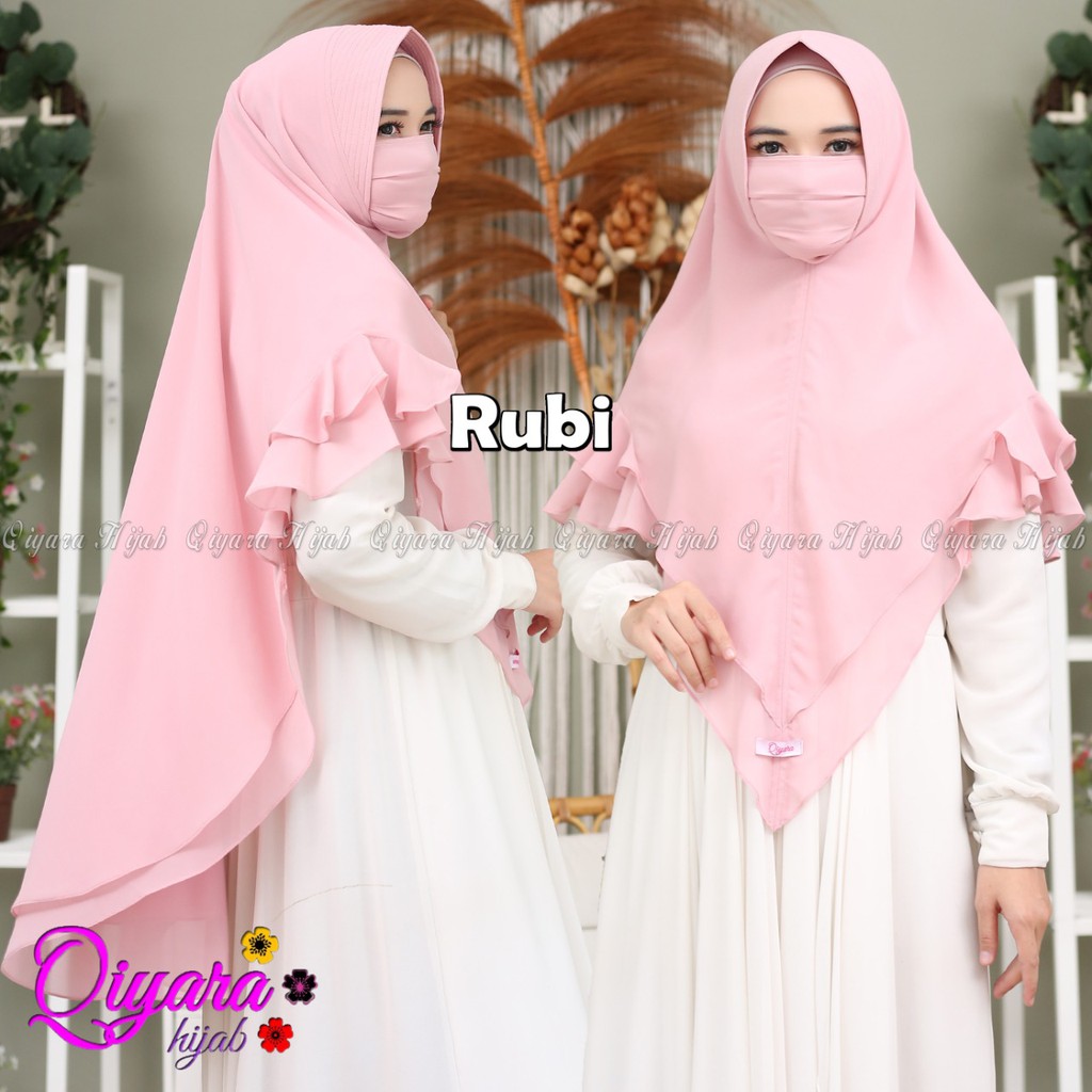 Jilbab Syari Khimar Rubi Ori Qiyara Hijab