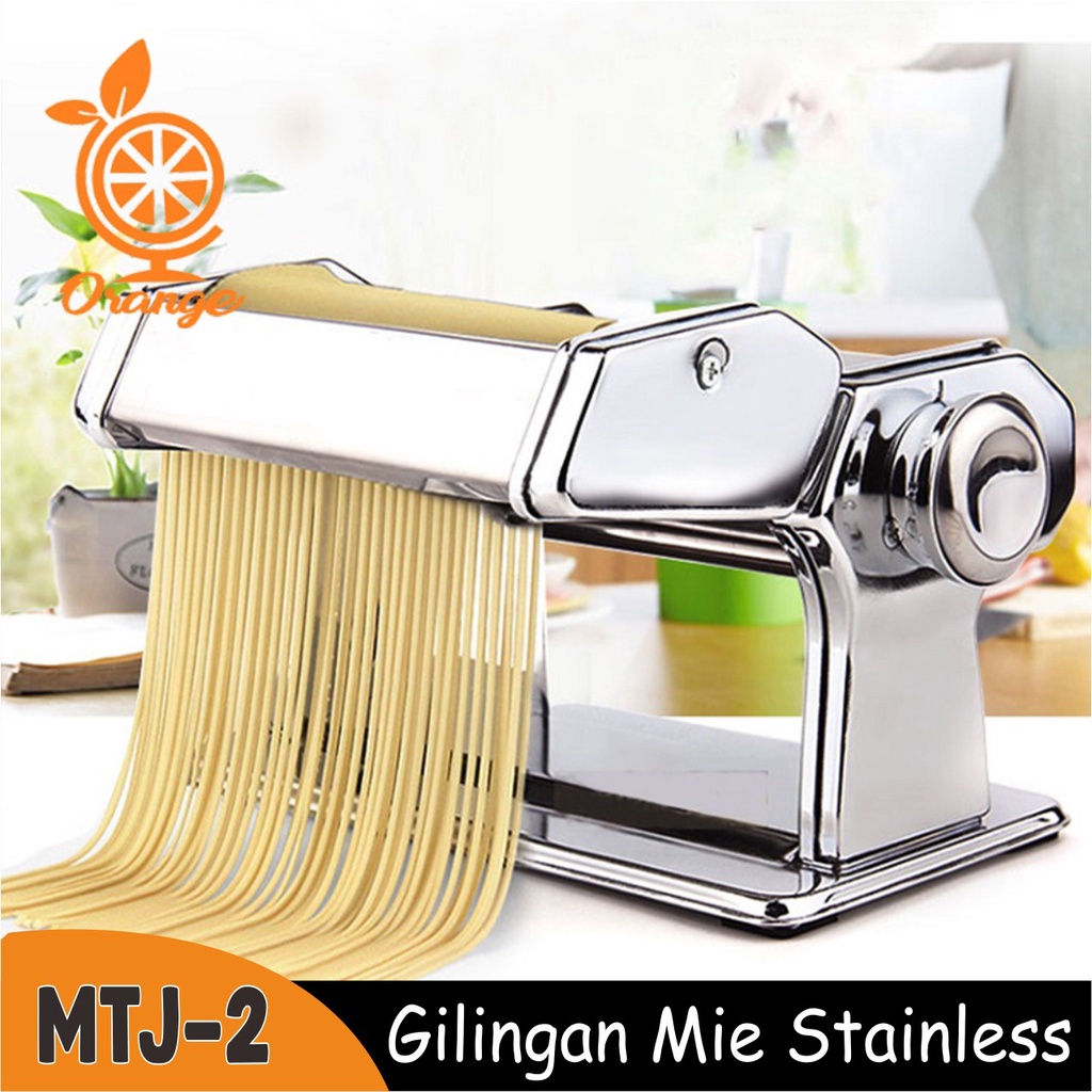 Gilingan Mie Stainless Gilingan Pangsit Gilingan mie Manual Gilingan Bihun Kulit Pastel Molen - Unikdekorasi