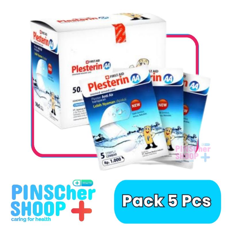 Plesterin AA OneMed Plester Luka Anti Air Amplop isi 5 Pcs