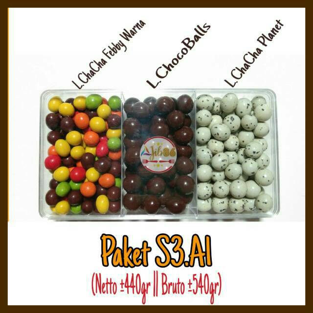 

Paket Coklat LAGIE Toples Sekat 3 || Parcel Coklat Mix LAGIE