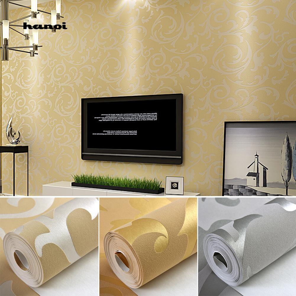 1 Roll Wallpaper Desain Victorian Damask Emboss Untuk Dekorasi 1 Roll Wallpaper Desain Victorian Damask Emboss Untuk Dekorasi