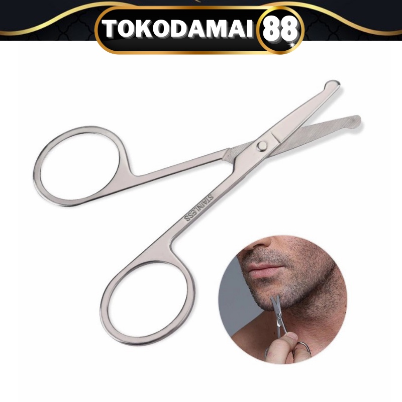 Gunting Bulu Hidung /Gunting Kumis/Gunting Bulu Jenggot/Gunting Kecil Stainless Steel