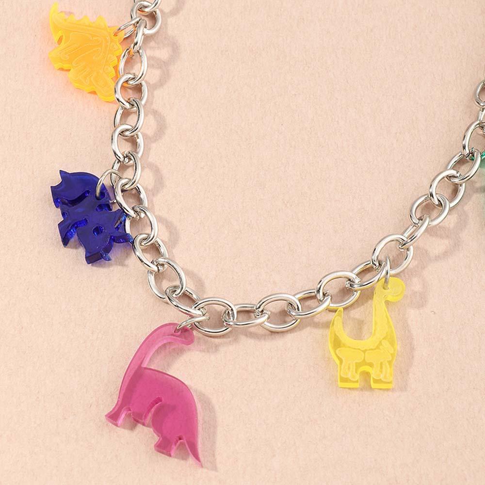 Needway Dinosaurus Gelang Hadiah Ulang Tahun Wanita Lucu Permen Warna Kartun Fashion Perhiasan