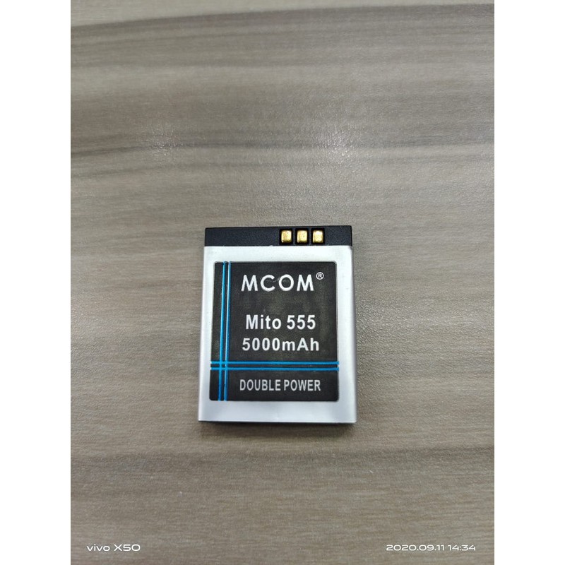 Battery Batre Baterai Double Power Mcom Mito 555