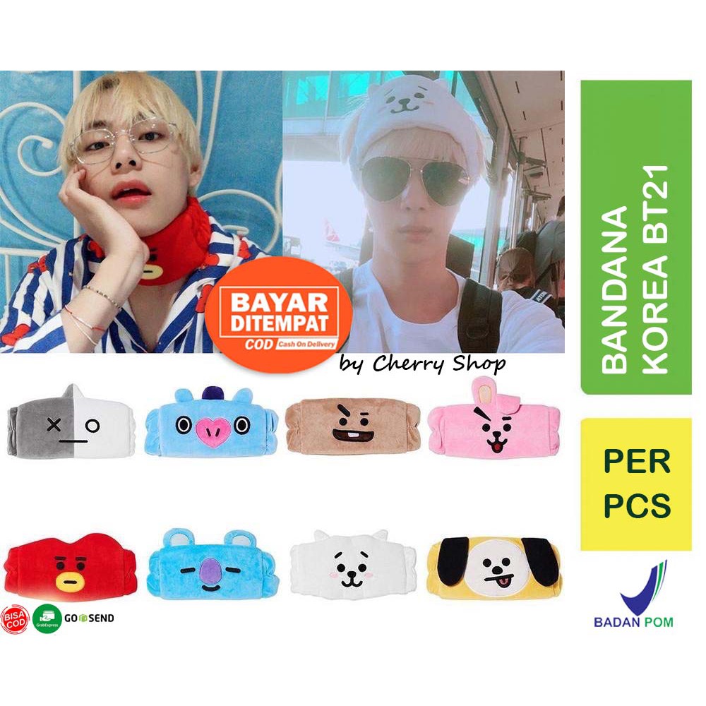 BANDANA K-POP BTS BANDO ARMY BANGTAN BOYS BT21 BANDO MASKER