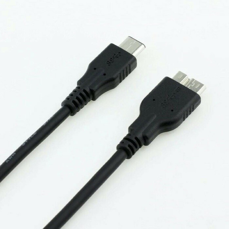 KABEL HDD USB 3.1 TYPE C CABLE TO MICRO B USB 3.0 DATA MAC NEW PRO KE HARDDISK EXTERNAL 30CM