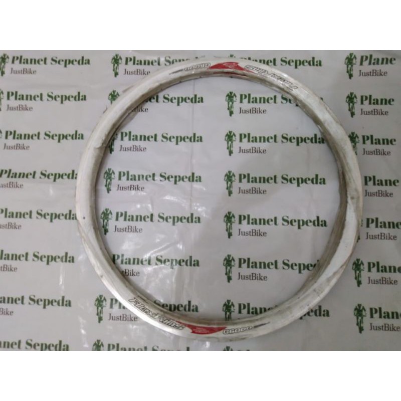 Satu Pasang Rims Alexrims G6000 700c 36H Putih Brakeline