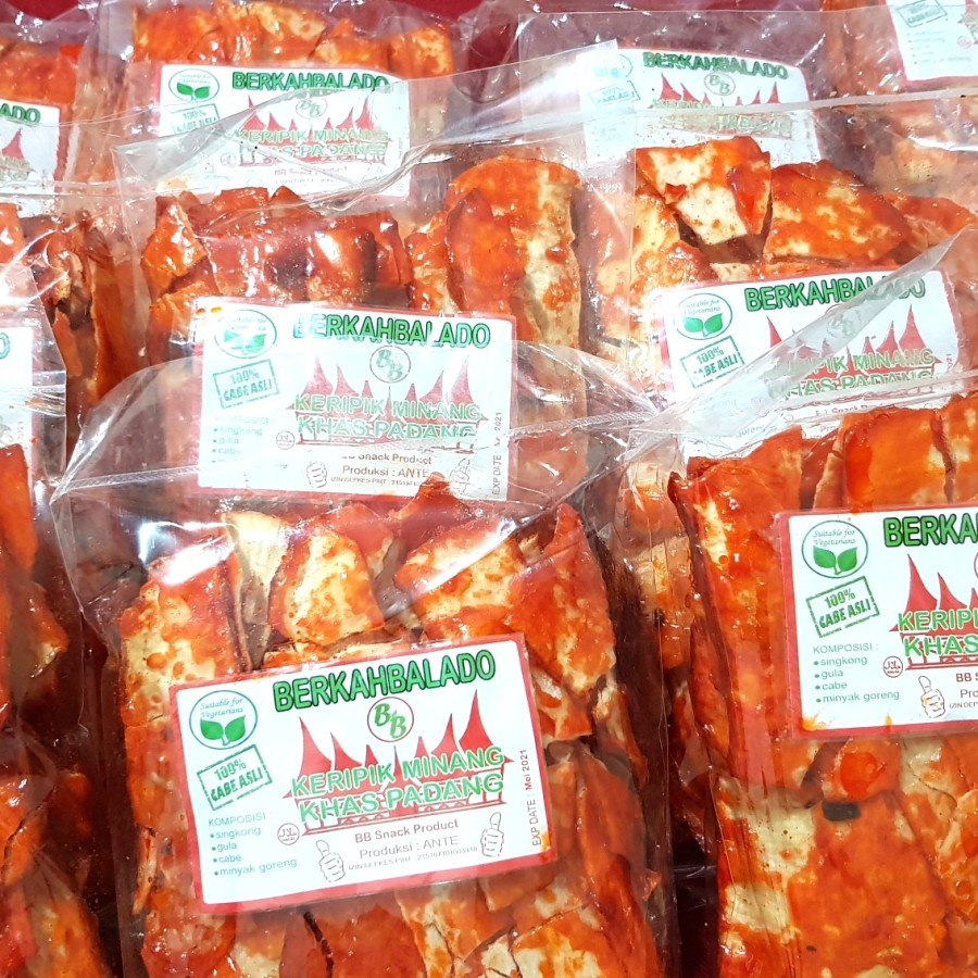 

Kripik Balado Padang / Pedas Mantul Asli Padang / Casava Singkong