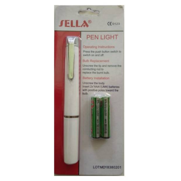 Penlight Medis LED Kesehatan Sella Pen Light Diagnostic Senter Pena Pulpen Sinar Cahaya Putih