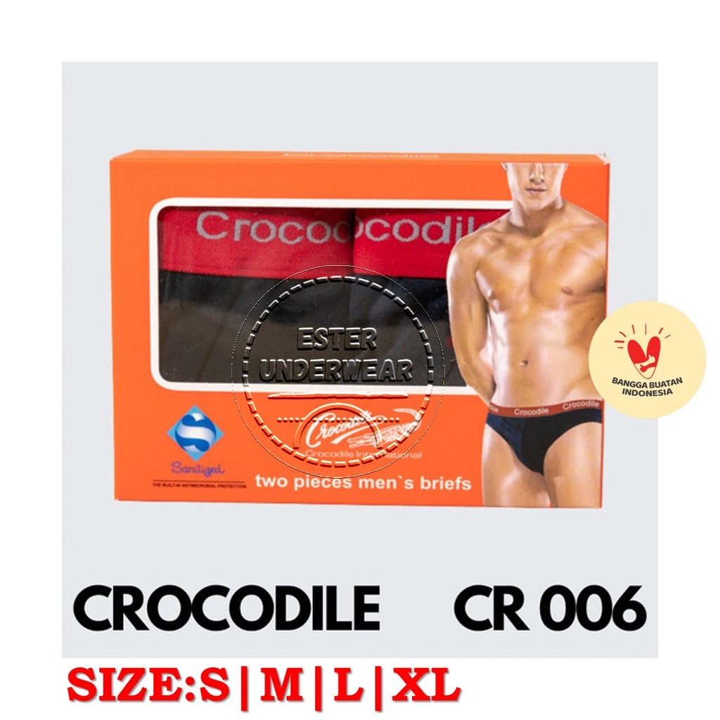 Celana Dalam Pria CROCODILE CR 006 ISI-2 PCS