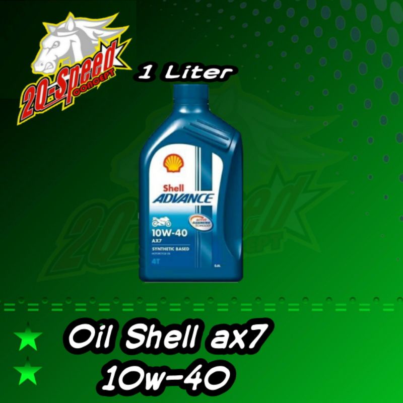Oli 1 Liter shell ax 7 10w-40