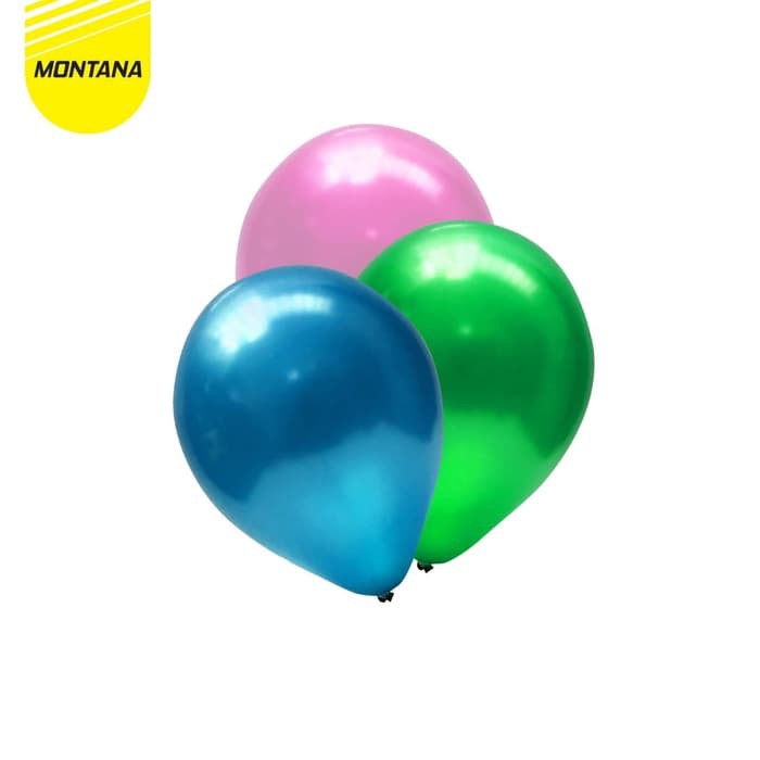 

MONTANA Balon Latex Shiny / Balon Latex Mengkilat / isi 5 Pcs RETAIL
