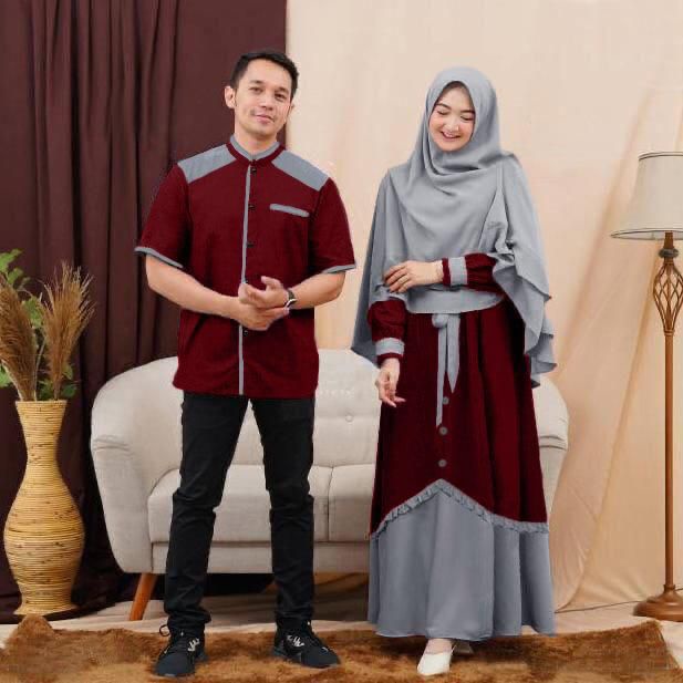 Cp Najwa/Pakaian Muslim Couple Model Terbaru/Couple Pasangan Terbaru/Baju Modern