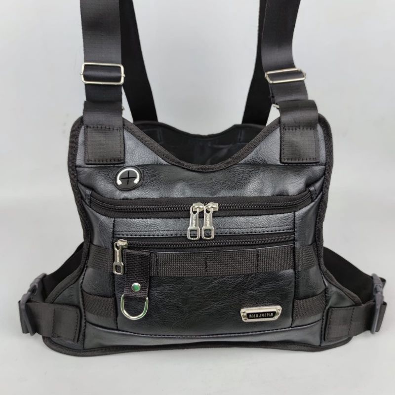 Tas Dada kulit / Tas polo / tas pelindung dada / Tas rompi