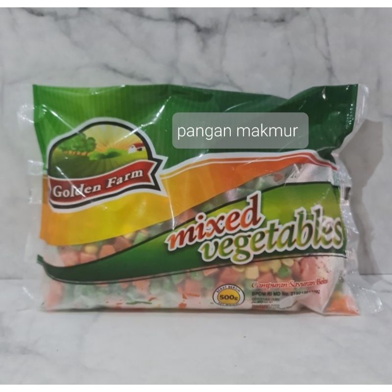 

mixed vegetable golden farm 500 gr - campuran sayutan beku 500 gr