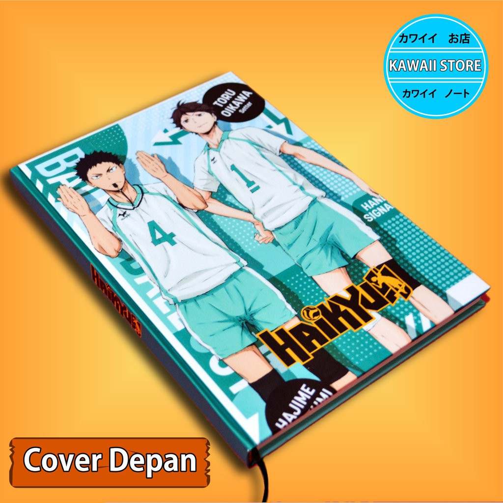 

Notebook / Pocket book Hard Cover Anime Haikyuu OIKAWA AND IWAIZUMI uk A5 & A6 / Notes Book