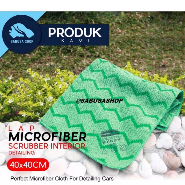 SABUSA Lap Microfiber Scrubber for Interior Detailing, Lap Pembersih Interior Mobil Higienis