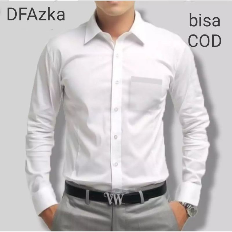 kemeja formal putih polos