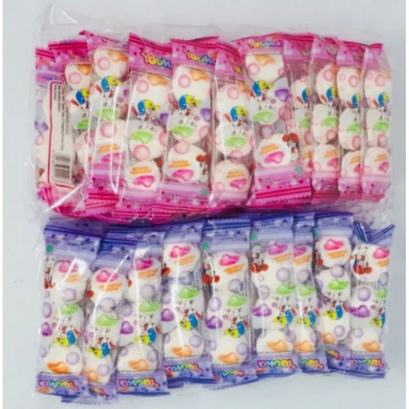 MARSHMALLOW YOUKA BULAT DAN KEPANG1 PACK ISI 20 PCS