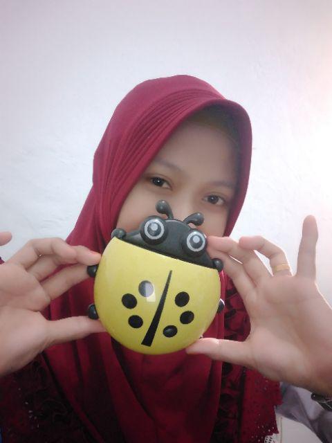 Kasimurah K043 Tempat Sikat Pasta Gigi Lady Bug Toothpaste Brush Organizer Container Lady Bug Grosir