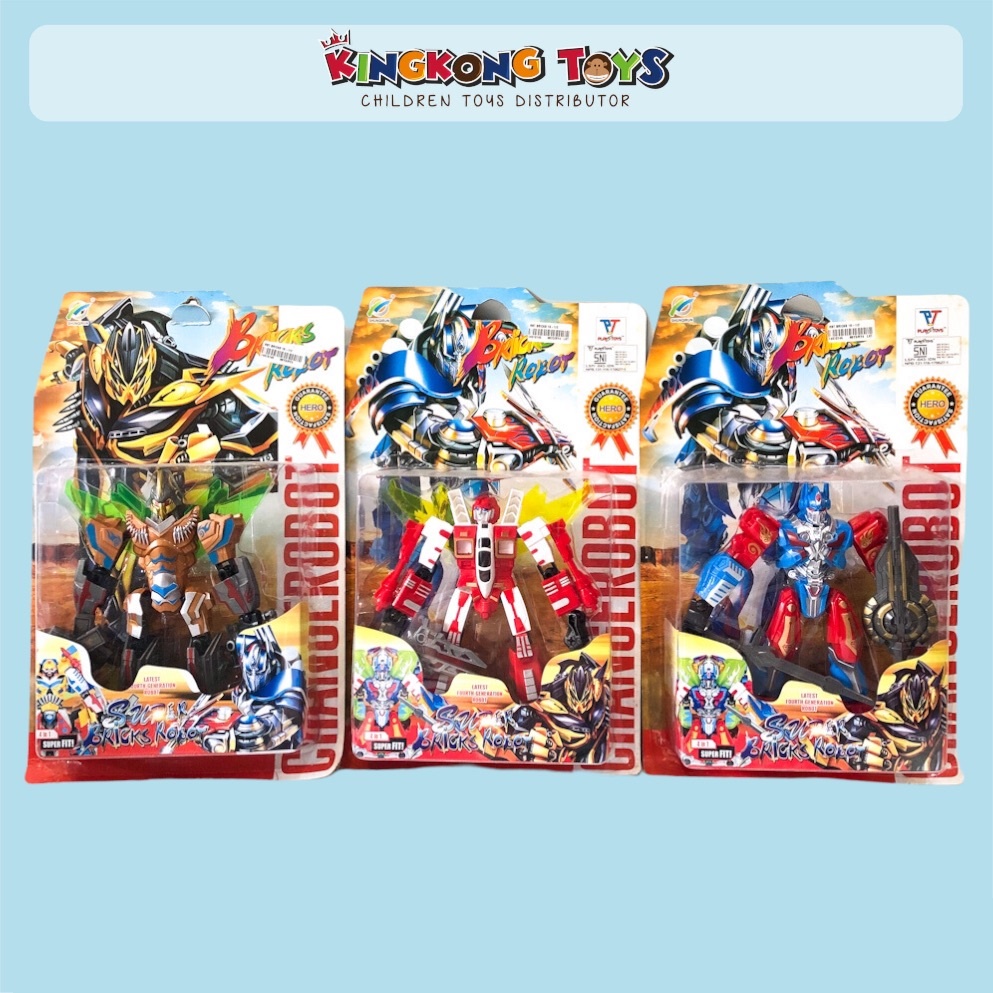 MAINAN ROBOT BRICKS / ROBOT TRANSFORMER / MAINAN ROBOT ROBOTAN / 14010146