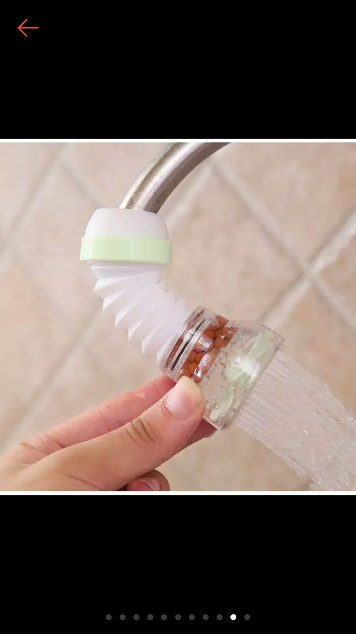 Sambungan Kran Saringan Filter Air Sambungan Keran Shower Head Perlengkapan Dapur Unik Sh716