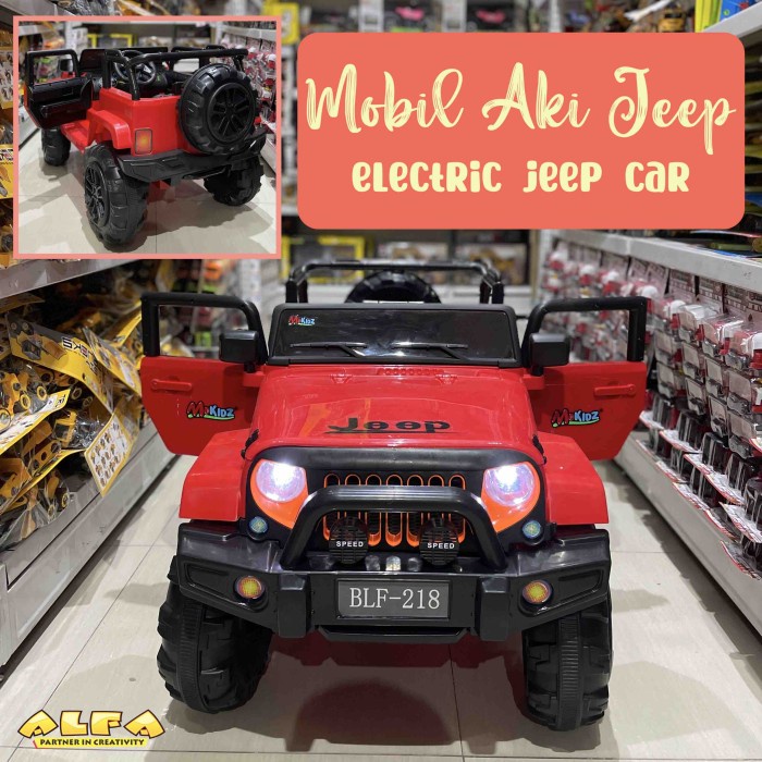 Toko Mainan ALFA Mobil Aki Anak Jeep MA-BLF218