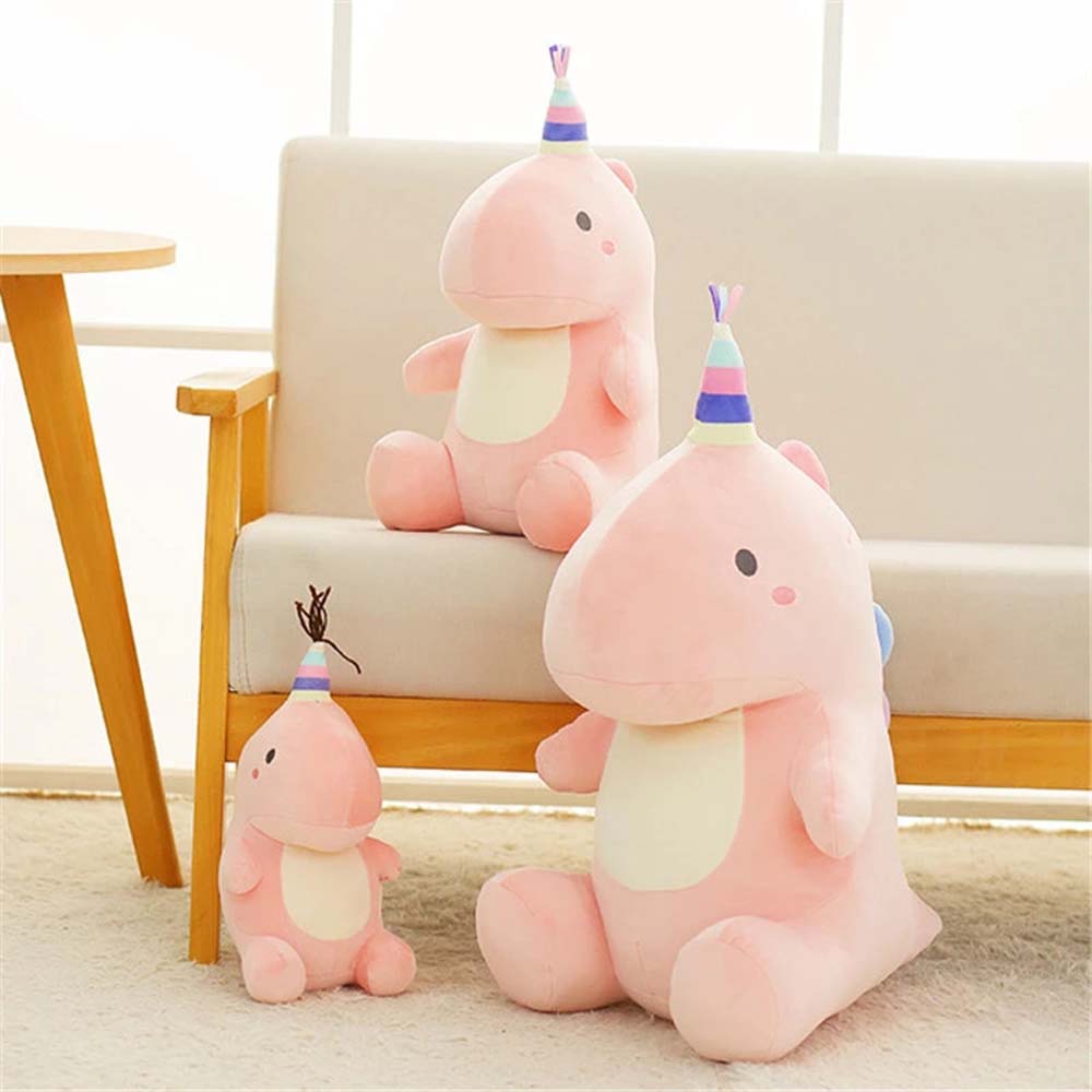 Needway  35cm Dinosaur Plush Doll Lovely Animal Doll Stuffed Animal Baby Toy Cartoon Sleep Pillow 50cm Soft Kids Hug Doll/Multicolor