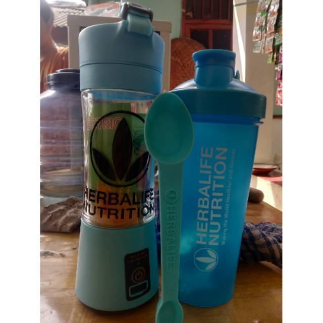 BLENDER PORTABLE HERBALIFE 100% ORI + SHEKER + SENDOK TAKAR