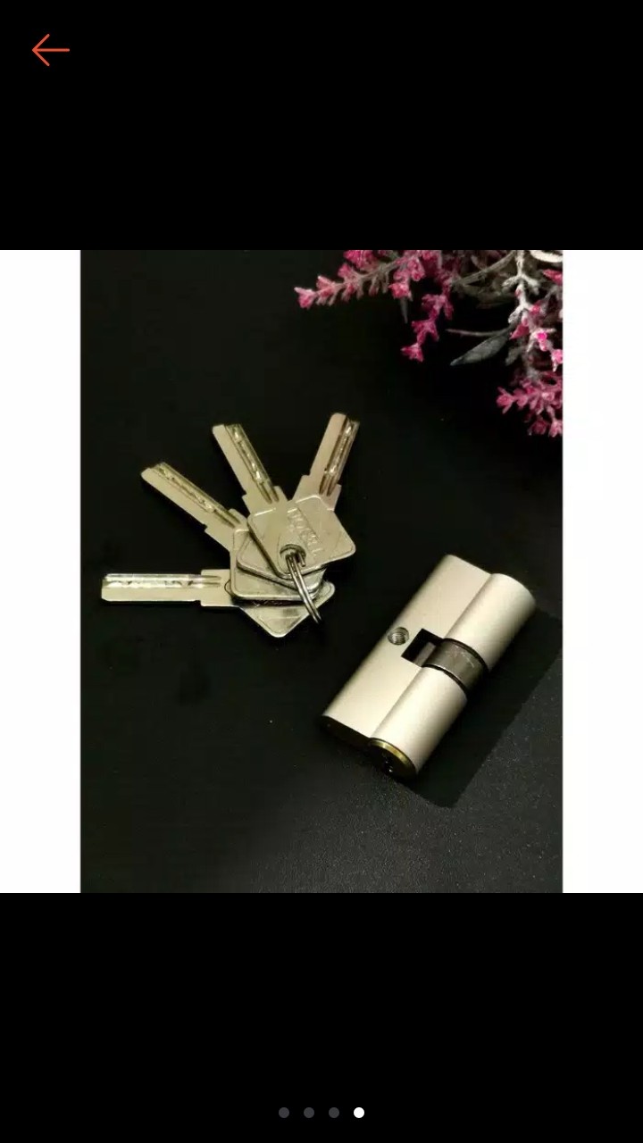 1 Set | Silinder Kunci Teson Besar - Kecil / Jantung Kuningan / Cylinder Press Door Lock Key