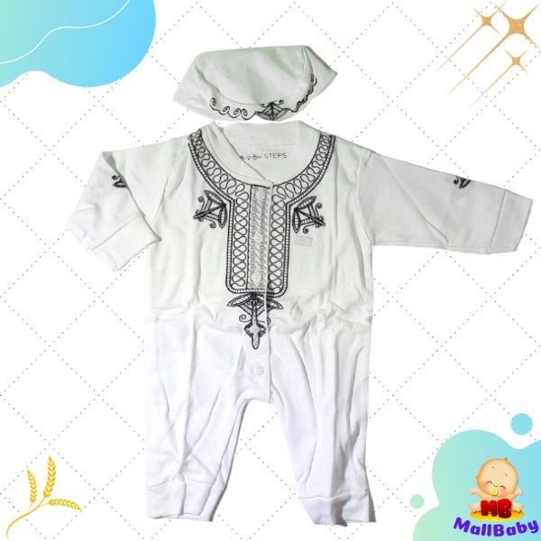 Jumper Romper Koko Bayi Bordir Baju Koko Bayi Black Panther Lengan Panjang