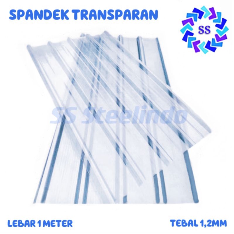 ATAP SPANDEK BENING-CLEAR-TRANSPARAN PET 1,2MM