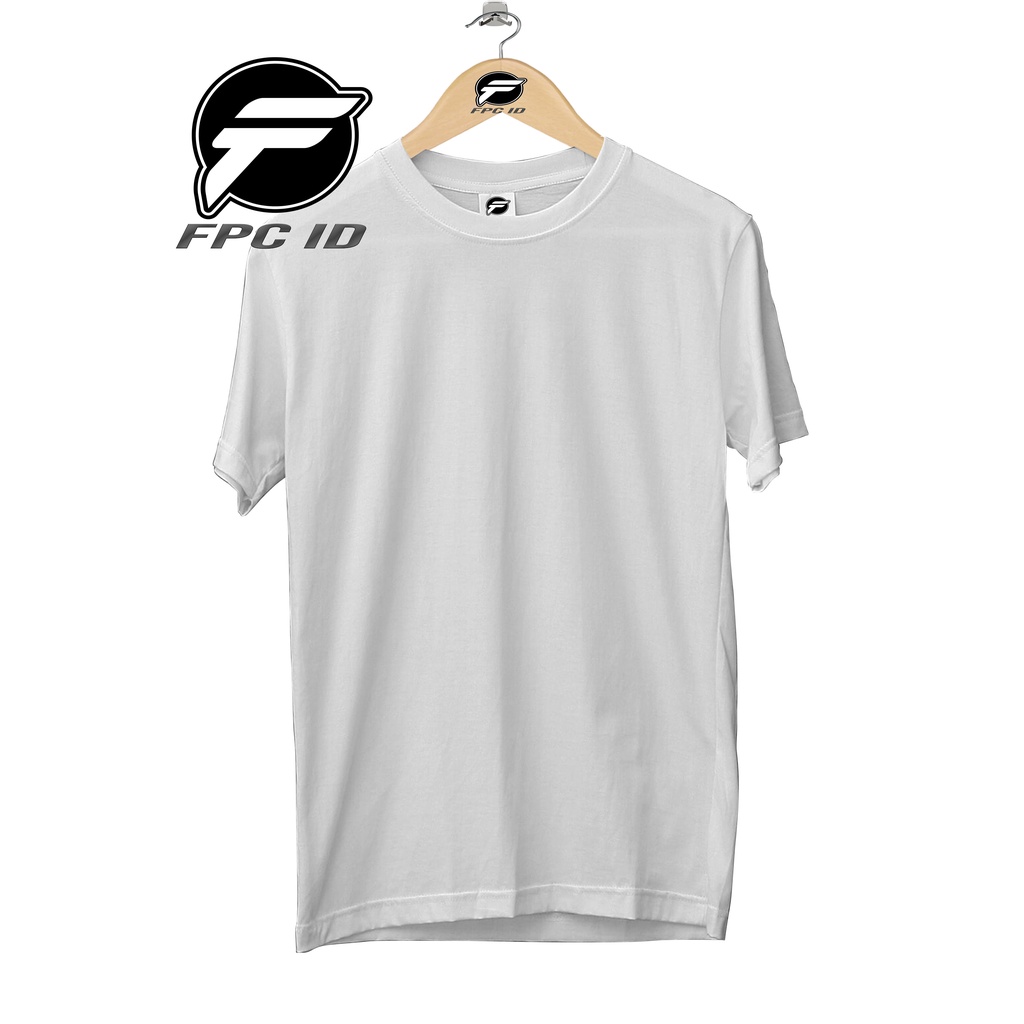 Kaos Polos Putih Original Cotton Combed 30s Pakaian Distro Jumbo Murah