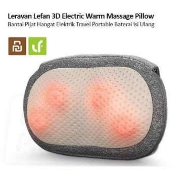 LF Lefan 3D Curved Back Neck Massage YK006 - Bantal Pijat PTC Heating